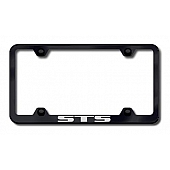 Automotive Gold License Plate Frame - Black Stainless Steel - LFWSTSEB
