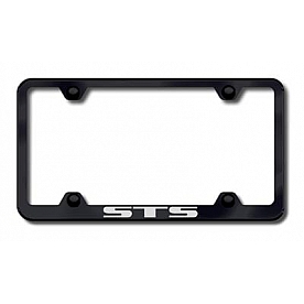 Automotive Gold License Plate Frame - Black Stainless Steel - LFWSTSEB