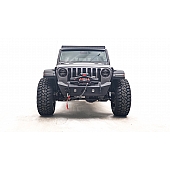 Fab Fours Bumper Vengeance 1-Piece Design Steel Black - JL18-B4751-1