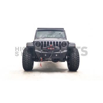 Fab Fours Bumper Vengeance 1-Piece Design Steel Black - JL18-B4751-1