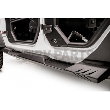Fab Fours Rocker Panel Guard - Black Flat Matte Steel - JL18-G1550-1