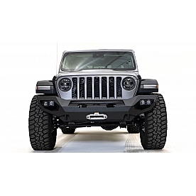Fab Fours Bumper Vengeance 1-Piece Design Steel Black - JL18-X4651-1