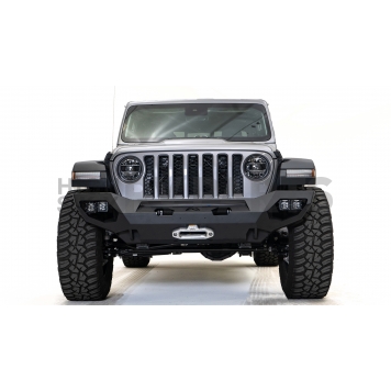 Fab Fours Bumper Vengeance 1-Piece Design Steel Black - JL18-X4651-1