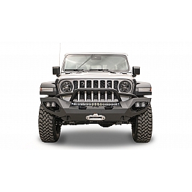 Fab Fours Bumper Vengeance 1-Piece Design Steel Black - JL18-X4652-1