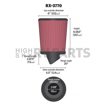 K & N Filters Air Filter - RX-3770-1