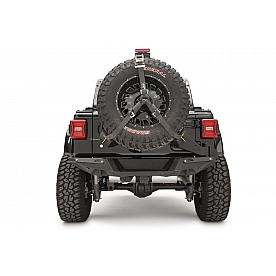Fab Fours Spare Tire Carrier Black Base Bumper - JL2070-1