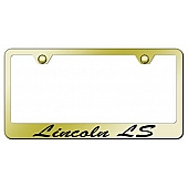Automotive Gold License Plate Frame - Gold Stainless Steel - LFSLLSEG