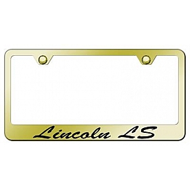Automotive Gold License Plate Frame - Gold Stainless Steel - LFSLLSEG