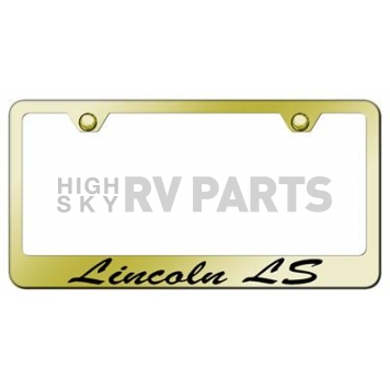 Automotive Gold License Plate Frame - Gold Stainless Steel - LFSLLSEG