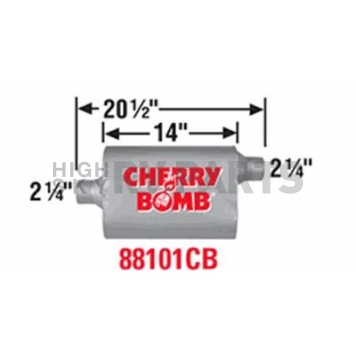 Cherry Bomb Vortex Exhaust Muffler - 88101CB