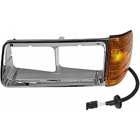 Dorman (OE Solutions) Headlight Bezel - Plastic Silver Chrome Plated - 889-5208