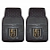 Fan Mat Floor Mat - Universal Fit Black Vinyl Set of 2 - 22901