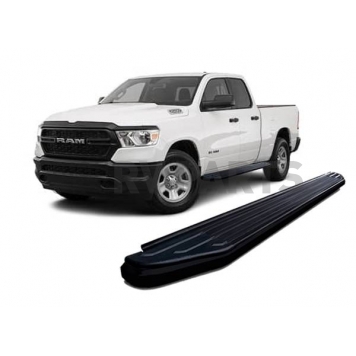 Black Horse Offroad Running Board Aluminum Stationary Black - PRR285BK-4