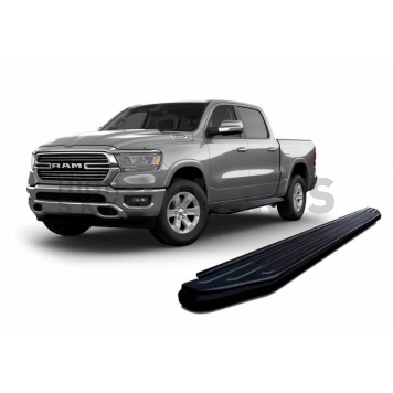 Black Horse Offroad Running Board Aluminum Stationary Black - PRR285BK-5