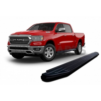 Black Horse Offroad Running Board Aluminum Stationary Black - PRR285BK-6