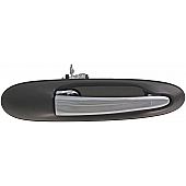 Help! By Dorman Exterior Door Handle - Plastic Silver Lever And Black Housing Single - 83311