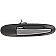Help! By Dorman Exterior Door Handle - Plastic Silver Lever And Black Housing Single - 83311