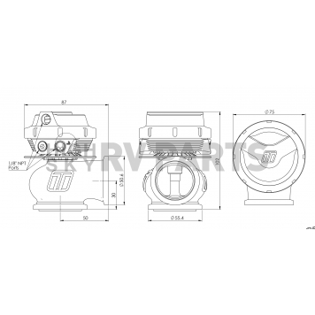 Turbo Smart Turbocharger Wastegate - TS-0552-1012-1