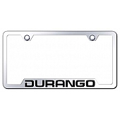 Automotive Gold License Plate Frame - Silver Stainless Steel - GFDUREC