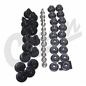 Crown Automotive Jeep Replacement Fender Flare Hardware Kit 5AGFRKIT