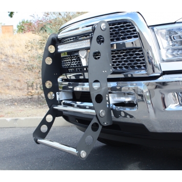 All Sales Grille Guard - Black Powder Coated Aluminum - 19285KS-1