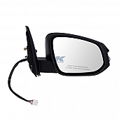 K-Source Exterior Mirror Electric OEM Black Single - 70167T