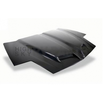 Harwood Fiberglass Hood - Ram Air Gloss Fiberglass Black - B20203