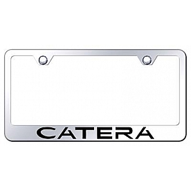 Automotive Gold License Plate Frame - Silver Stainless Steel - LFCATEC