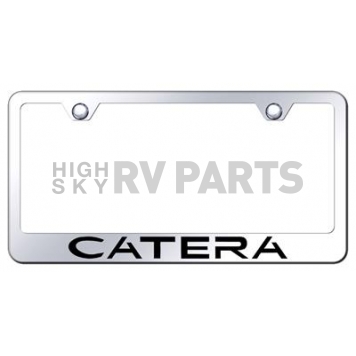 Automotive Gold License Plate Frame - Silver Stainless Steel - LFCATEC
