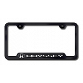 Automotive Gold License Plate Frame - Black Stainless Steel - GFODYEB