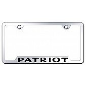 Automotive Gold License Plate Frame - Silver Stainless Steel - GFPAREC
