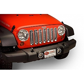 Putco Grille Trim Cover - Trim Silver Chrome Plated ABS Plastic - 400523