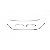 Putco Grille Trim Cover - Complete Grille Trim Silver Chrome Plated ABS Plastic - 401884