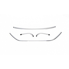 Putco Grille Trim Cover - Complete Grille Trim Silver Chrome Plated ABS Plastic - 401884