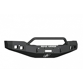 Road Armor Bumper Stealth Pre-Runner 1-Piece Design Steel Black - 2161F4B