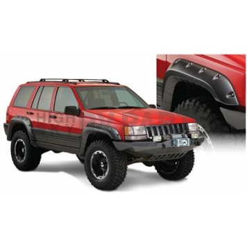Bushwacker Fender Flare - Black Dura-Flex 2000 TPO Textured Plastic Matte Set Of 4 - 10916-07