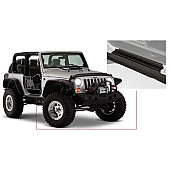 Bushwacker Rocker Panel Guard - Black Flat Textured Thermoplastic Olefin - 14011