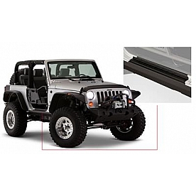 Bushwacker Rocker Panel Guard - Black Flat Textured Thermoplastic Olefin - 14011