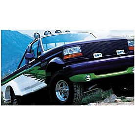 Bushwacker Fender Flare - Black Dura-Flex 2000 ABS Smooth Plastic Matte Set Of 2 - 20021-11