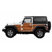 MEK Magnets Body Protector Kit - Matte Cast Vinyl Wrapped Magnet Panel Wood - 2002