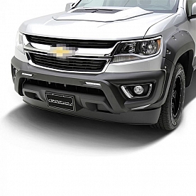 Air Design Bumper Guard - Satin Black/ Silver Polyurethane - GM25A03