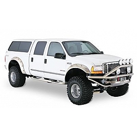 Bushwacker Fender Flare - Black Dura-Flex 2000 ABS Textured Plastic Matte Set Of 2 - 20044-02