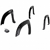 Paramount Automotive Fender Flare - Black ABS Plastic Black Set Of 4 - 580702