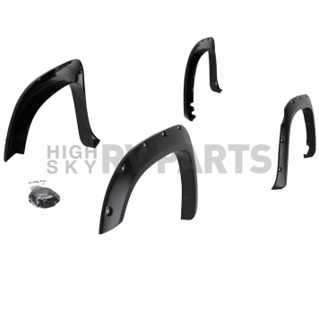 Paramount Automotive Fender Flare - Black ABS Plastic Black Set Of 4 - 580702
