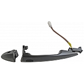 Help! By Dorman Exterior Door Handle - Plastic Silver Lever And Black Housing Single - 93061