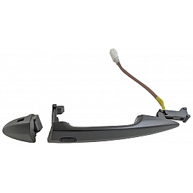 Help! By Dorman Exterior Door Handle - Plastic Silver Lever And Black Housing Single - 93061