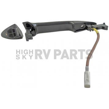 Help! By Dorman Exterior Door Handle - Plastic Silver Lever And Black Housing Single - 93061-1