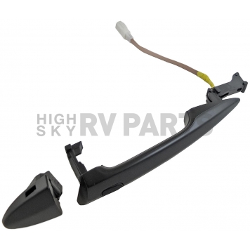 Help! By Dorman Exterior Door Handle - Plastic Silver Lever And Black Housing Single - 93061-2