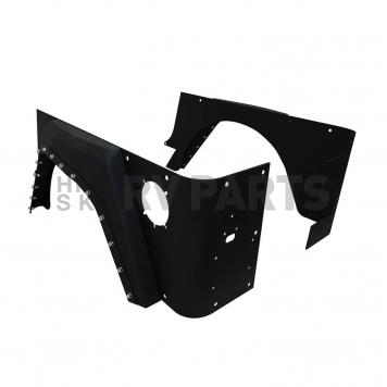Paramount Automotive Fender Flare - Black Steel Black Set Of 2 - 510033-1