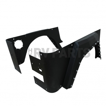 Paramount Automotive Fender Flare - Black Steel Black Set Of 2 - 510033-2